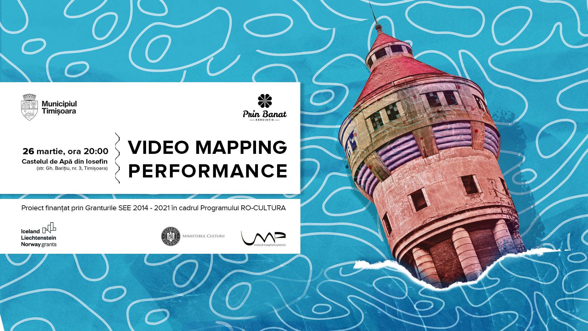 Video Mapping Performance la Castelul de Apă