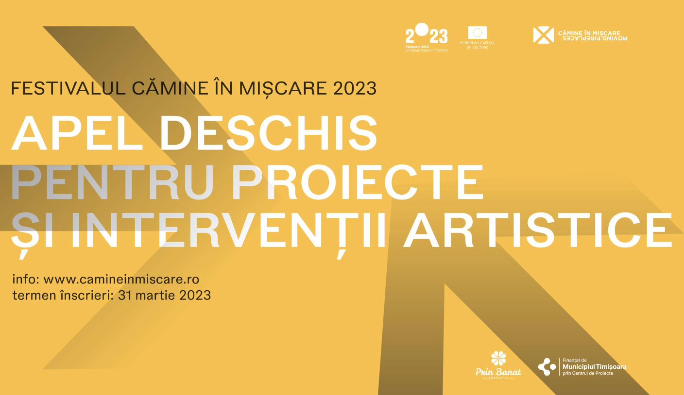 Festivalul CĂMINE ÎN MIȘCARE 2023: apel deschis pentru propuneri de proiecte și intervenții artistice