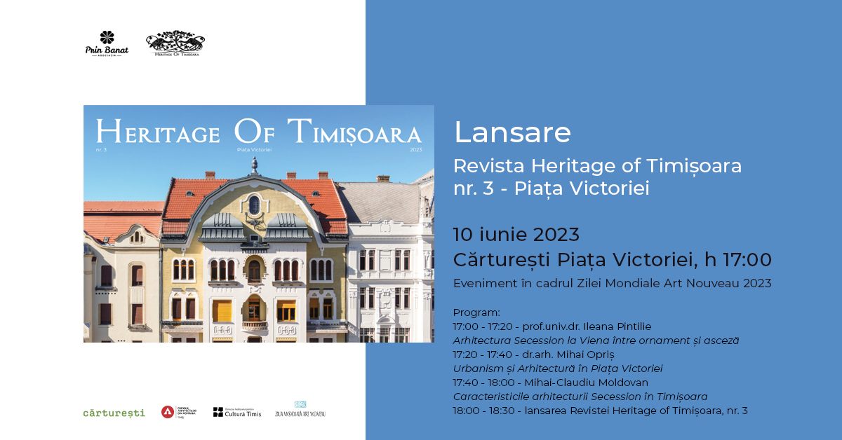 Lansare Revista Heritage of Timișoara nr. 3 - Piața Victoriei